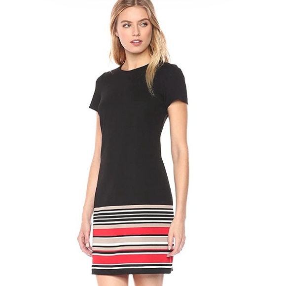 calvin klein striped t shirt dress Calvin Klein 3/4 Sleeve Striped Maxi Dresses for Women for sale